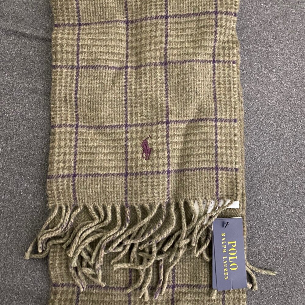 Polo Ralph Lauren Olive Green Scarf
